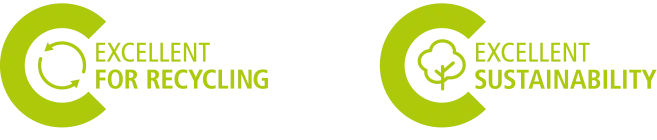 EKO-PUNKT - Im Auftrag der Zukunft - Bilder Siegel - Prüfung Recyclingfähigkeit mit Brief und Siegel