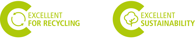 EKO-PUNKT - Im Auftrag der Zukunft - Bilder Siegel - Prüfung Recyclingfähigkeit mit Brief und Siegel